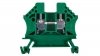 Złączka szynowa 2-przewodowa 4mm2 zielona EURO 43409GR